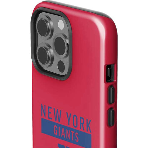 NFL New York Giants Red Performance Series iPhone 15 Pro Impact Case