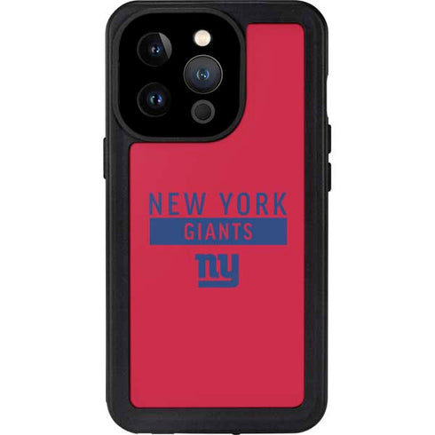NFL New York Giants Red Performance Series iPhone 14 Pro Waterproof Case