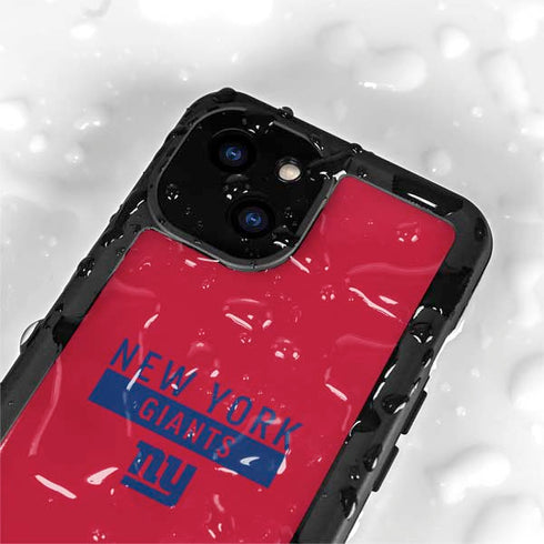NFL New York Giants Red Performance Series iPhone 15 Plus Waterproof Case