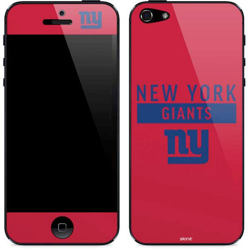 NFL New York Giants Red Performance Series iPhone 5/5s/5SE Skin