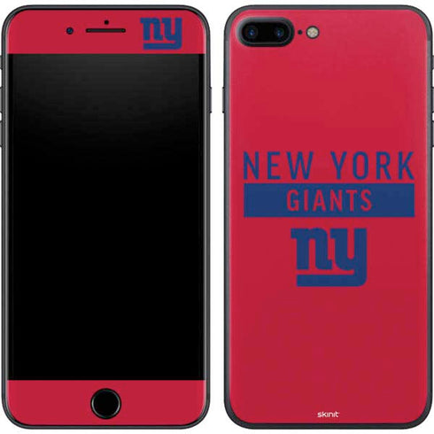 NFL New York Giants Red Performance Series iPhone 8 Plus Skin