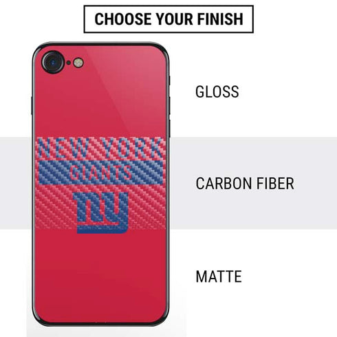 NFL New York Giants Red Performance Series iPhone SE (2nd & 3rd Gen) Skin