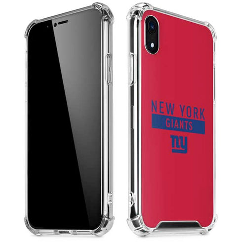 NFL New York Giants Red Performance Series iPhone XR Clear Case