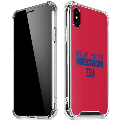 NFL New York Giants Red Performance Series iPhone XS Max Clear Case