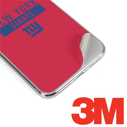 NFL New York Giants Red Performance Series iPhone XS Max Skin