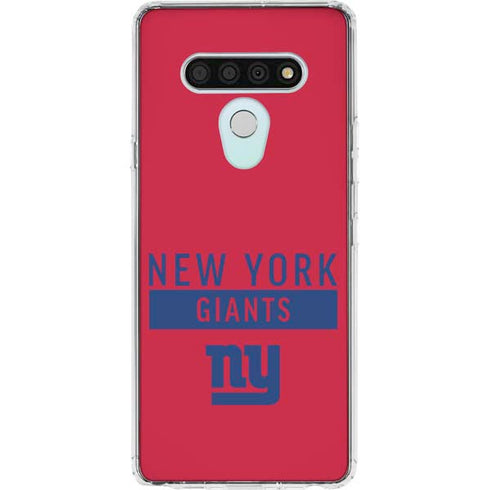 NFL New York Giants Red Performance Series LG Stylo 6 Clear Case