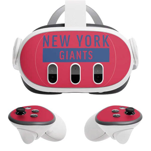 NFL New York Giants Red Performance Series Meta Quest 3 Skin