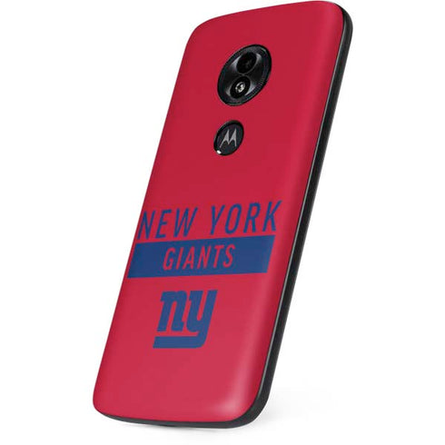NFL New York Giants Red Performance Series Moto E5 Play Skin