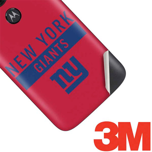 NFL New York Giants Red Performance Series Moto E5 Play Skin