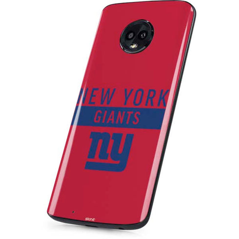 NFL New York Giants Red Performance Series Moto G6 Skin