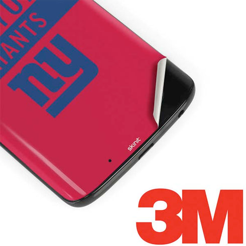 NFL New York Giants Red Performance Series Moto G6 Skin