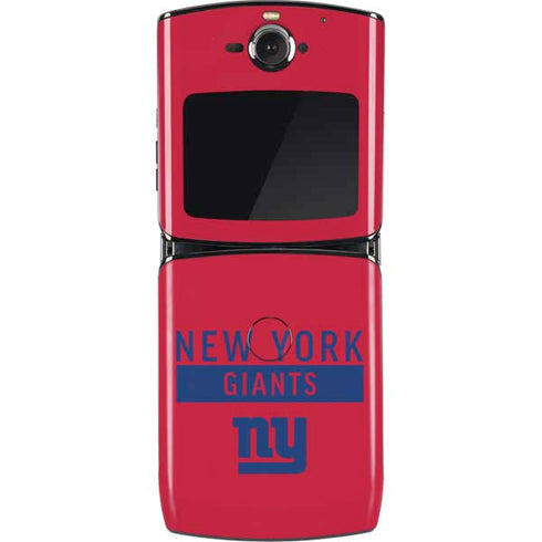 NFL New York Giants Red Performance Series Motorola RAZR Skin