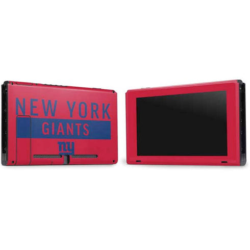 NFL New York Giants Red Performance Series Nintendo Switch Bundle Skin