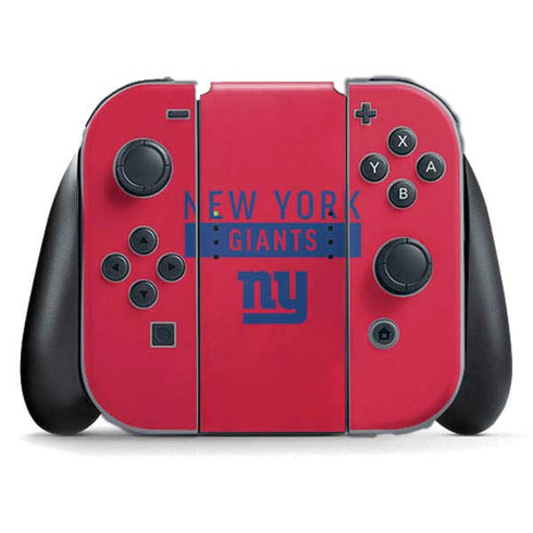 NFL New York Giants Red Performance Series Nintendo Switch (2017-2021) Joy-Con Controller Skin