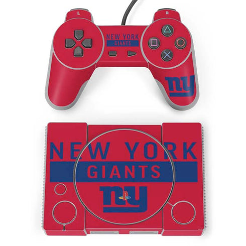 NFL New York Giants Red Performance Series PlayStation Classic Bundle Skin