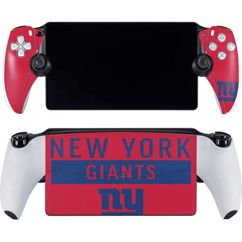 NFL New York Giants Red Performance Series PlayStation Portal Remote Player Skin