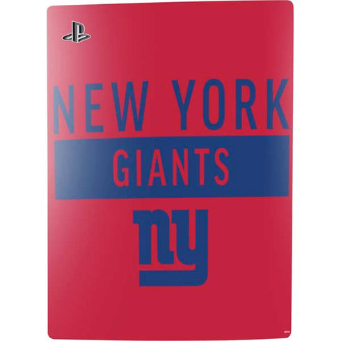 NFL New York Giants Red Performance Series PS5 Bundle Skin