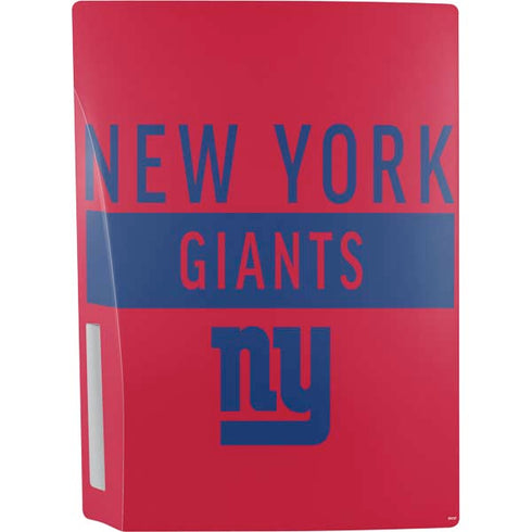 NFL New York Giants Red Performance Series PS5 Console Skin