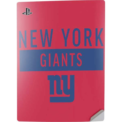 NFL New York Giants Red Performance Series PS5 Digital Edition Console Skin