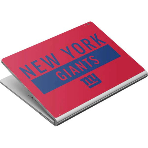 NFL New York Giants Red Performance Series Surface Book Skin