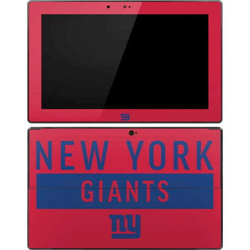 NFL New York Giants Red Performance Series Surface Pro Tablet Skin