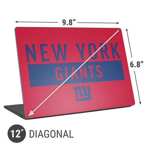 NFL New York Giants Red Performance Series Universal Laptop 12in (9.8 x 6.8in) Skin