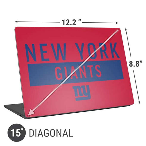 NFL New York Giants Red Performance Series Universal Laptop 15in (12.2 x 8.8in) Skin