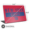 NFL New York Giants Red Performance Series Universal Laptop 18in (14.6 x 10.6in) Skin