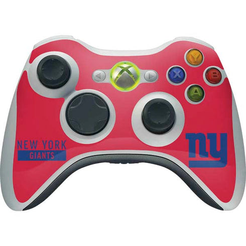 NFL New York Giants Red Performance Series Xbox 360 Wireless Controller Skin