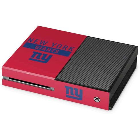 NFL New York Giants Red Performance Series Xbox One Console Skin