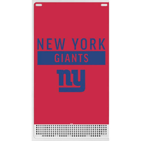 NFL New York Giants Red Performance Series Xbox Series S Bundle Skin