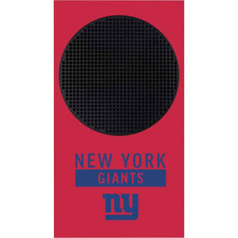 NFL New York Giants Red Performance Series Xbox Series S Console Skin