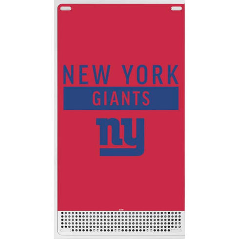 NFL New York Giants Red Performance Series Xbox Series S Console Skin