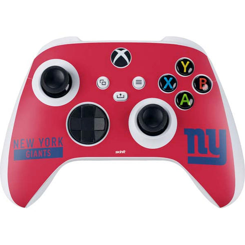 NFL New York Giants Red Performance Series Xbox Series S Controller Skin