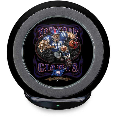 Liquid Blue NFL New York Giants Running Back Fast Charge Wireless Charging Stand Skin