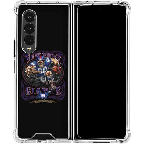 Liquid Blue NFL New York Giants Running Back Galaxy Z Fold4 5G Clear Case
