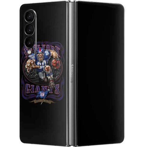Liquid Blue NFL New York Giants Running Back Galaxy Z Fold4 5G Skin
