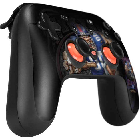 Liquid Blue NFL New York Giants Running Back Google Stadia Controller Skin