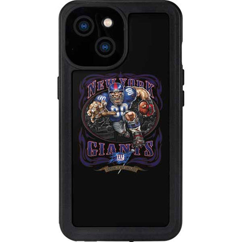 Liquid Blue NFL New York Giants Running Back iPhone 15 Waterproof Case