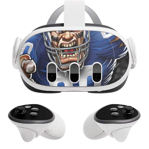 Liquid Blue NFL New York Giants Running Back Meta Quest 3 Skin