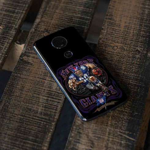 Liquid Blue NFL New York Giants Running Back Moto E5 Plus Skin