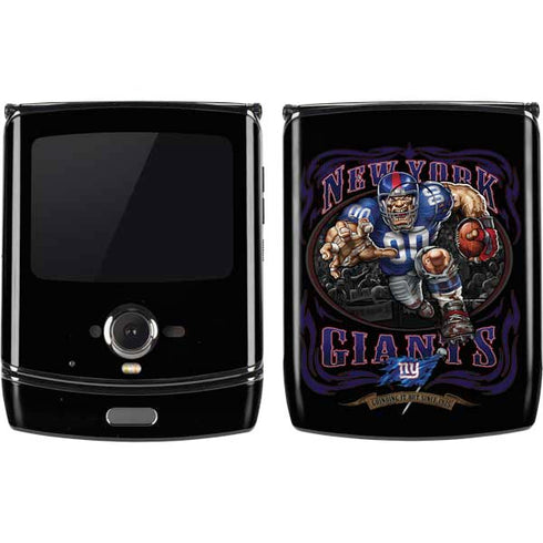 Liquid Blue NFL New York Giants Running Back Motorola RAZR Skin