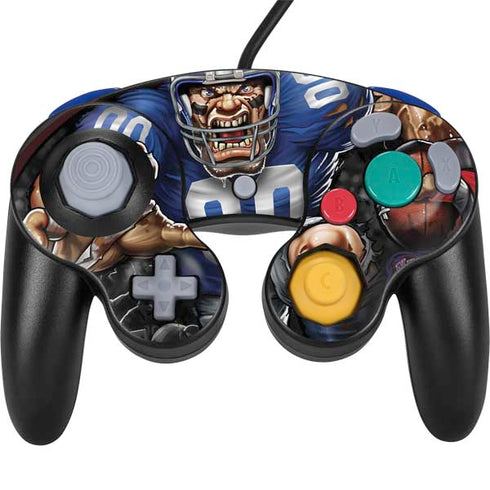 Liquid Blue NFL New York Giants Running Back Nintendo GameCube Controller Skin