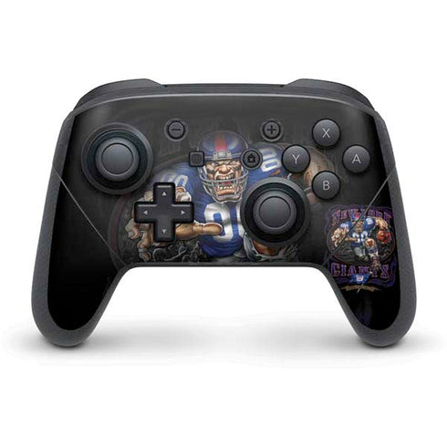 Liquid Blue NFL New York Giants Running Back Nintendo Switch Pro Controller Skin