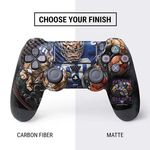 Liquid Blue NFL New York Giants Running Back PS4 Controller Skin