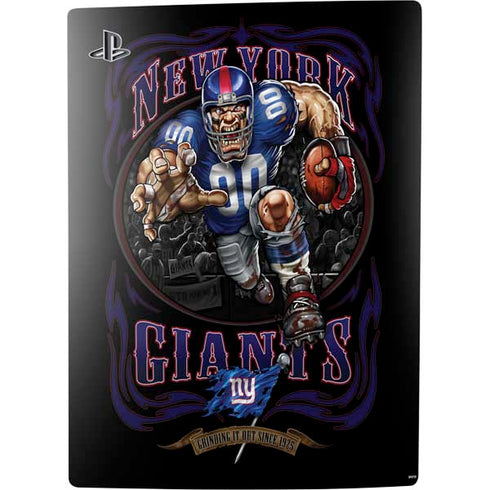 Liquid Blue NFL New York Giants Running Back PS5 Digital Edition Console Skin