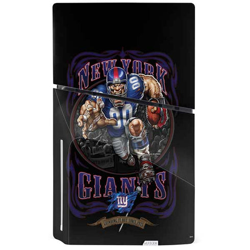 Liquid Blue NFL New York Giants Running Back PS5 Slim Disk Bundle Skin