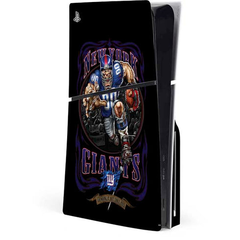 Liquid Blue NFL New York Giants Running Back PS5 Slim Disk Console Skin