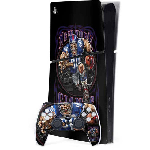 Liquid Blue NFL New York Giants Running Back PS5 Slim Digital Edition Bundle Skin