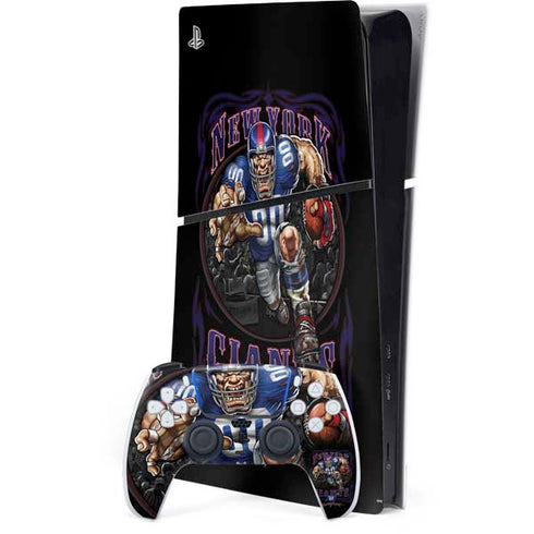 Liquid Blue NFL New York Giants Running Back PS5 Slim Digital Edition Console Skin